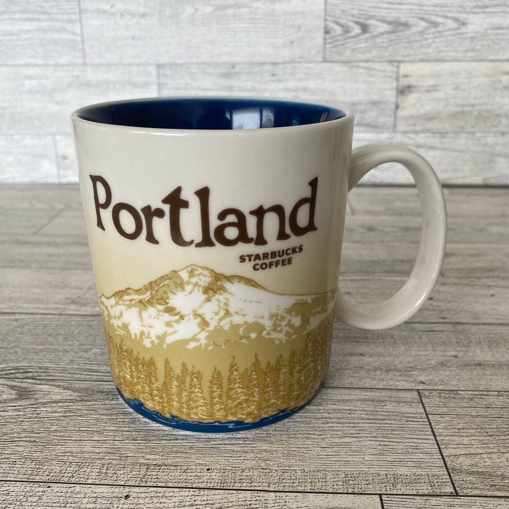 Starbucks‎ Portland Global Icon Coffee Mug Cup Collector Series City 2012 16 oz